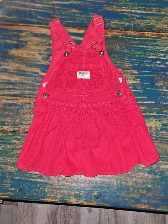 OshKosh B'gosh Other - OshKosh B'gosh Bright Pink Corduroy Overall Dress